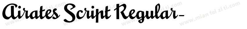 Airates Script Regular字体转换